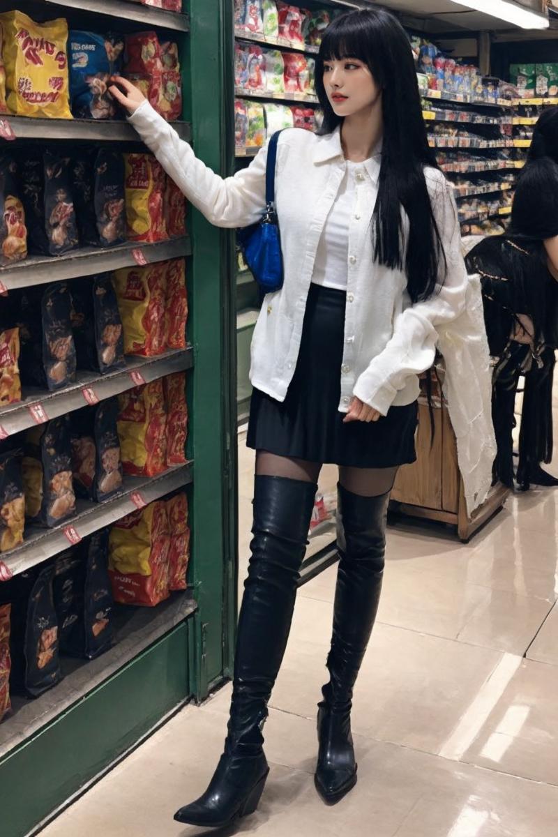 ZARA(like)-CowboyThighBoots 仿ZARA牛仔跟过膝靴- ZCBRealisticVer Showcase | Civitai